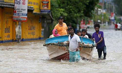 Una decena de muertos en Sri Lanka por las lluvias torrenciales